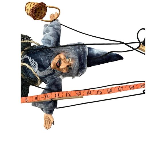 Witch Halloween String Puppet Porcelain Spooky Horror Decoration - Picture 8 of 10